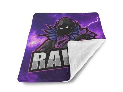 Sablio Deka pro miminko FORTNITE RAVEN Fialová bouře - 80x100 cm (Varianta Sablio Deka pro miminko FORTNITE RAVEN Fialová bouře - 80x100 cm)