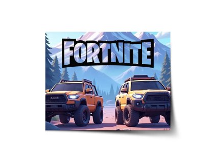Sablio Plakát FORTNITE Off-road auta - 60x40 cm (Varianta Sablio Plakát FORTNITE Off-road auta - 60x40 cm)