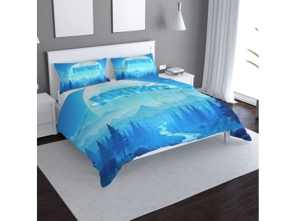 Sablio Povlečení FORTNITE Modré údolí s měsícem - 140x200 / 90x70 (Varianta Sablio Povlečení FORTNITE Modré údolí s měsícem - 140x200 / 90x70)