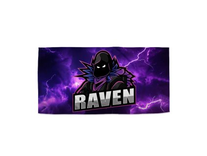 Sablio Ručník FORTNITE RAVEN Fialová bouře - 30x50 cm (Varianta Sablio Ručník FORTNITE RAVEN Fialová bouře - 30x50 cm)