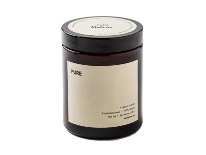 Mulieres Svíčka ve skle - bez vůně (180 ml) - až 35 hodin hoření (Varianta bez vůně (180 ml) - až 35 hodin hoření)