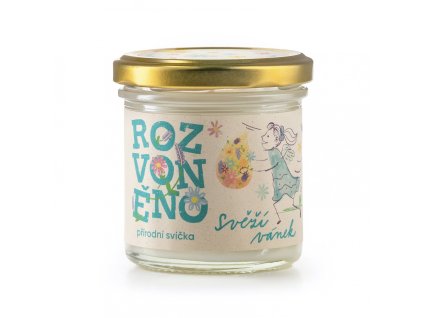 Rozvoněno Vonná svíčka - Svěží vánek (130 ml) - s eukalyptem a citronem (Varianta Svěží vánek (130 ml) - s eukalyptem a citronem)