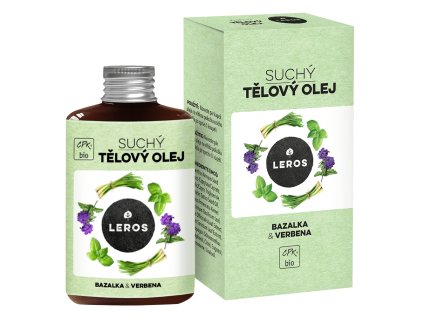 LEROS Suchý tělový olej BIO (100 ml) - Bazalka & verbena - i pro výživu vlasových konečků a nehtů (Varianta Bazalka & verbena - i pro výživu vlasových konečků a nehtů)