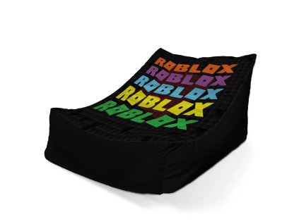 Sablio Sedací vak Lounge ROBLOX Barevný text - 120 x 100 x 80 cm (Varianta Sablio Sedací vak Lounge ROBLOX Barevný text - 80 x 95 x 50 cm)