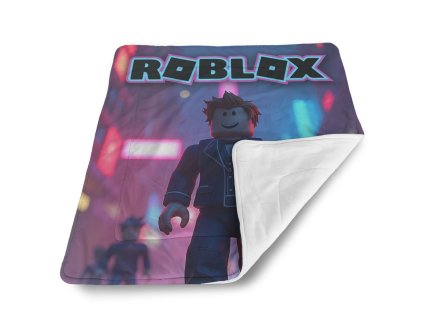 Sablio Deka pro miminko ROBLOX Neonové město - 80x100 cm (Varianta Sablio Deka pro miminko ROBLOX Neonové město - 80x100 cm)