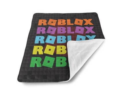 Sablio Deka pro miminko ROBLOX Barevný text - 80x100 cm (Varianta Sablio Deka pro miminko ROBLOX Barevný text - 80x100 cm)