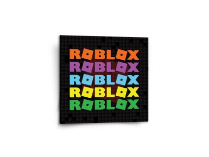 Sablio Obraz ROBLOX Barevný text - 50x50 cm (Varianta Sablio Obraz ROBLOX Barevný text - 50x50 cm)