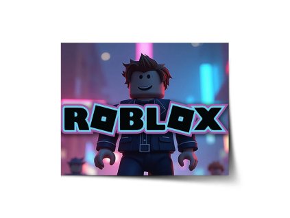 Sablio Plakát ROBLOX Neonové město - 60x40 cm (Varianta Sablio Plakát ROBLOX Neonové město - 60x40 cm)