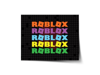 Sablio Plakát ROBLOX Barevný text - 60x40 cm (Varianta Sablio Plakát ROBLOX Barevný text - 60x40 cm)