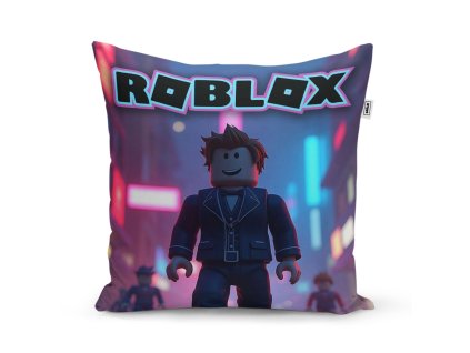 Sablio Polštář ROBLOX Neonové město - 40x40 cm (Varianta Sablio Polštář ROBLOX Neonové město - 40x40 cm)