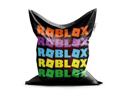 Sablio Sedací vak ROBLOX Barevný text - 150x100 cm (Varianta Sablio Sedací vak ROBLOX Barevný text - 150x100 cm)