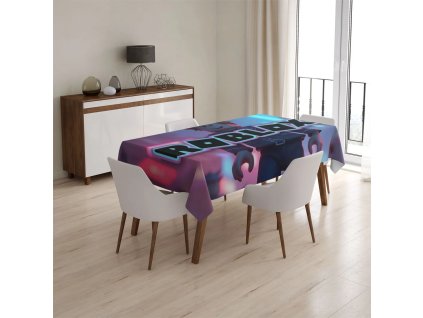 Sablio Ubrus ROBLOX Neonové město - 130x130 cm (Varianta Sablio Ubrus ROBLOX Neonové město - 130x130 cm)