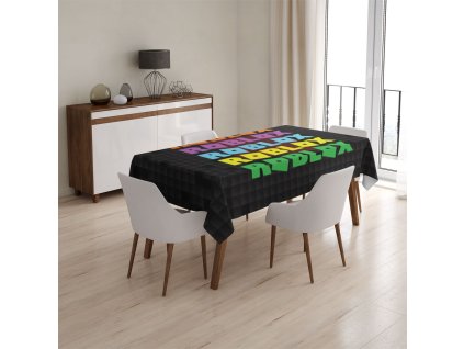 Sablio Ubrus ROBLOX Barevný text - 130x130 cm (Varianta Sablio Ubrus ROBLOX Barevný text - 130x130 cm)