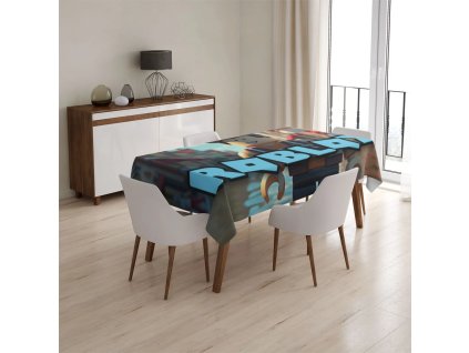 Sablio Ubrus ROBLOX Město - 130x130 cm (Varianta Sablio Ubrus ROBLOX Město - 130x130 cm)