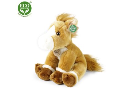 Rappa Plyšový kůň sedící 30 cm ECO-FRIENDLY