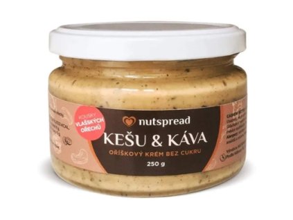 Nutspread Kešu máslo s kávou a vlašskými ořechy 250 g
