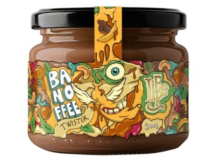 LifeLike Twister Banán, karamel, čokoláda 300 g