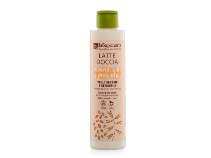 laSaponaria Sprchové mléko s BIO ovsem a prebiotiky pro citlivou pleť (200 ml) - s měsíčkem a heřmánkem (Varianta s měsíčkem a heřmánkem)