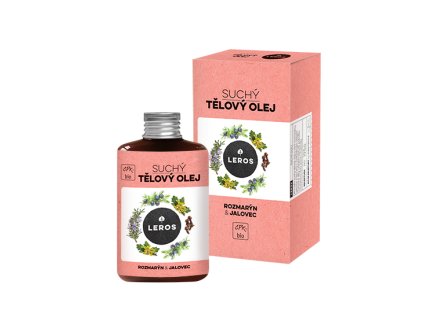 LEROS Suchý tělový olej BIO (100 ml) - Rozmarýn & jalovec - vhodný i na lymfatickou masáž, vlasy, nehty (Varianta Rozmarýn & jalovec - vhodný i na lymfatickou masáž, vlasy, nehty)