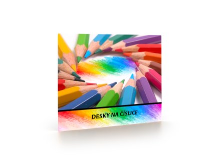 Desky na číslice Pastelky