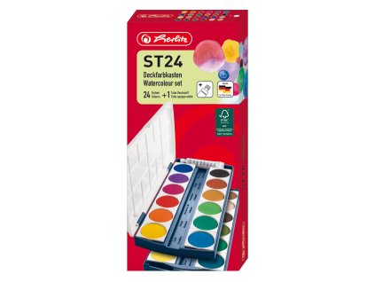 Herlitz - Barvy vodové 24 barev HE