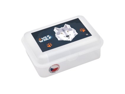Box na svačinu s přihrádkou vlk