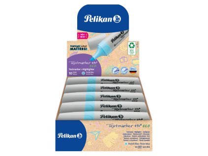 Zvýrazňovač 490 eco pastelový modrý