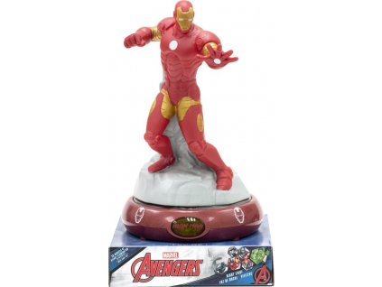 EUROSWAN Noční stolní LED lampička 3D figurka Avengers Iron Man Plast