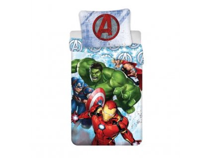 JERRY FABRICS Povlečení Avengers Heroes Bavlna, 140/200, 70/90 cm