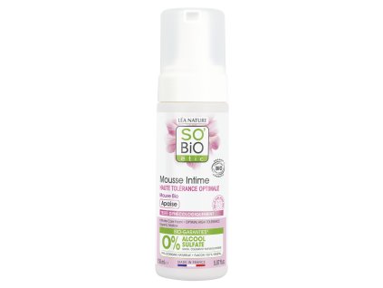 SO’BiO étic Pěna mycí pro intimní hygienu hypoalergenní BIO (150 ml) - s výtažkem ze slézu obecnéhoideální pro suchou pokožku (Varianta s výtažkem ze slézu obecnéhoideální pro suchou pokožku)