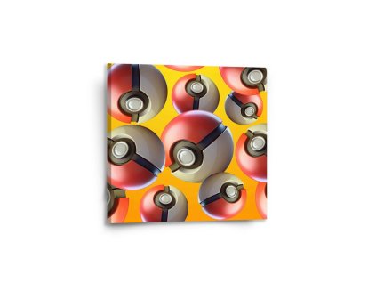 Sablio Obraz Pokemon ball Pattern - 50x50 cm (Varianta Sablio Obraz Pokemon ball Pattern - 50x50 cm)
