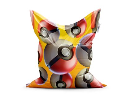 Sablio Sedací vak Pokemon ball Pattern - 150x100 cm (Varianta Sablio Sedací vak Pokemon ball Pattern - 150x100 cm)