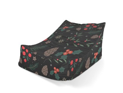 Sablio Sedací vak Lounge Sváteční les - 80 x 95 x 50 cm (Varianta Sablio Sedací vak Lounge Sváteční les - 80 x 95 x 50 cm)