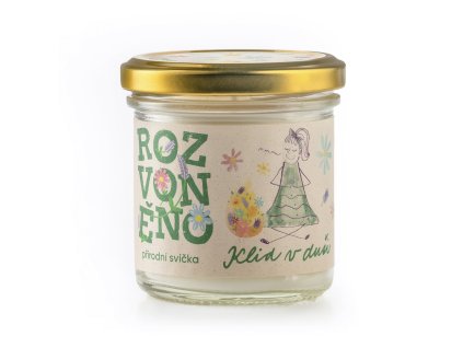 Rozvoněno Vonná svíčka - Klid v duši (130 ml) - s levandulí a pačuli (Varianta Klid v duši (130 ml) - s levandulí a pačuli)