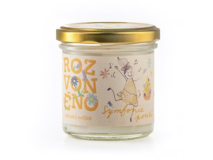 Rozvoněno Vonná svíčka - Symfonie pocitů (130 ml) - s levandulí a ylang-ylang (Varianta Symfonie pocitů (130 ml) - s levandulí a ylang-ylang)