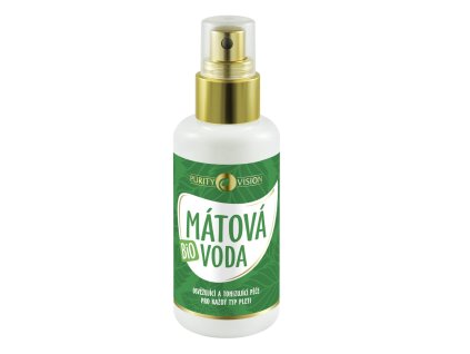 Purity Vision Mátová voda BIO (100 ml) - čistí a osvěžuje (Varianta čistí a osvěžuje)