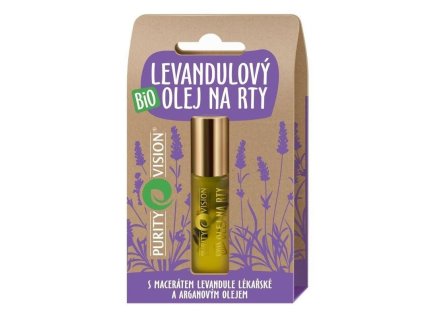 Purity Vision Levandulový olej na rty BIO (10 ml) - voňavá pomoc vysušeným rtům (Varianta voňavá pomoc vysušeným rtům)