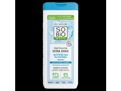 SO’BiO étic Gel sprchový EXTRA JEMNÝ s Aloe vera BIO (650 ml) - intenzivně hydratuje (Varianta intenzivně hydratuje)