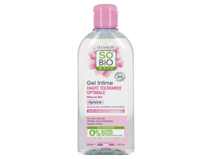 SO’BiO étic Gel mycí pro intimní hygienu hypoalergenní BIO (200 ml) - s výtažkem ze slézu obecného (Varianta s výtažkem ze slézu obecného)