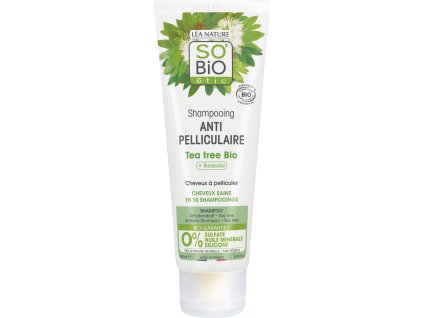 SO’BiO étic Šampon proti lupům s tea tree a bisabololem BIO (250 ml) - se šťávou z aloe vera (Varianta se šťávou z aloe vera)
