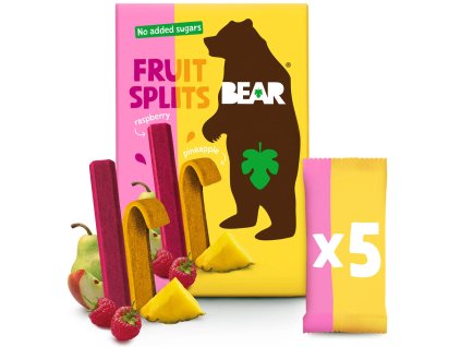 18679 bear fruit splits malina a ananas 5 x 20 g