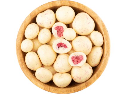 Lyofilizované maliny v jogurtové čokoládě (Množství 250 g)