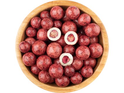 Lyofilizovaný černý rybíz v bílé čokoládě (Množství 250 g)
