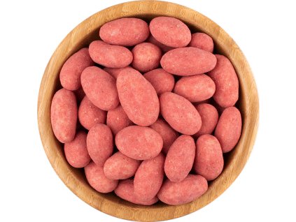 Mandle Jahodové v bílé čokoládě (Množství 250 g)