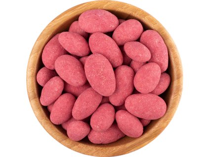 Mandle Malinové v bílé čokoládě (Množství 500 g)