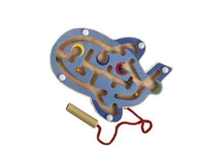 BJ911 LETADLO D%C5%99ev%C4%9Bn%C3%BD%20magnetick%C3%BD%20labyrint%20Modr%C3%A9%20letadlo