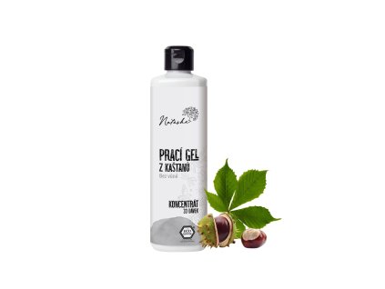 Natasha Prací gel z kaštanů bez vůně - koncentrát 500 ml - i pro tu nejcitlivější pokožku (Varianta koncentrát 500 ml - i pro tu nejcitlivější pokožku)