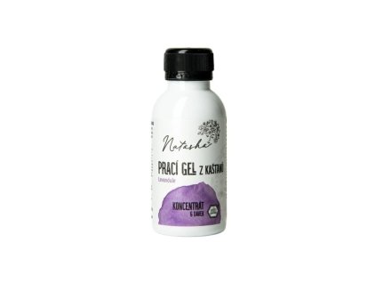 Natasha Prací gel z kaštanů Levandule - koncentrát 100 ml - 33 pracích dávek v 500 ml (Varianta koncentrát 100 ml - 33 pracích dávek v 500 ml)