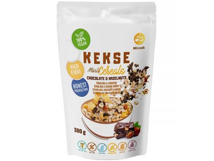 21464 kekse cerealie cokolada a liskovy orisek bezlepkove 300 g 1