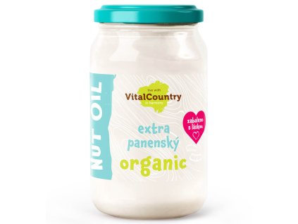 Kokosový olej lisovaný za studena BIO (Obsah 480 ml)